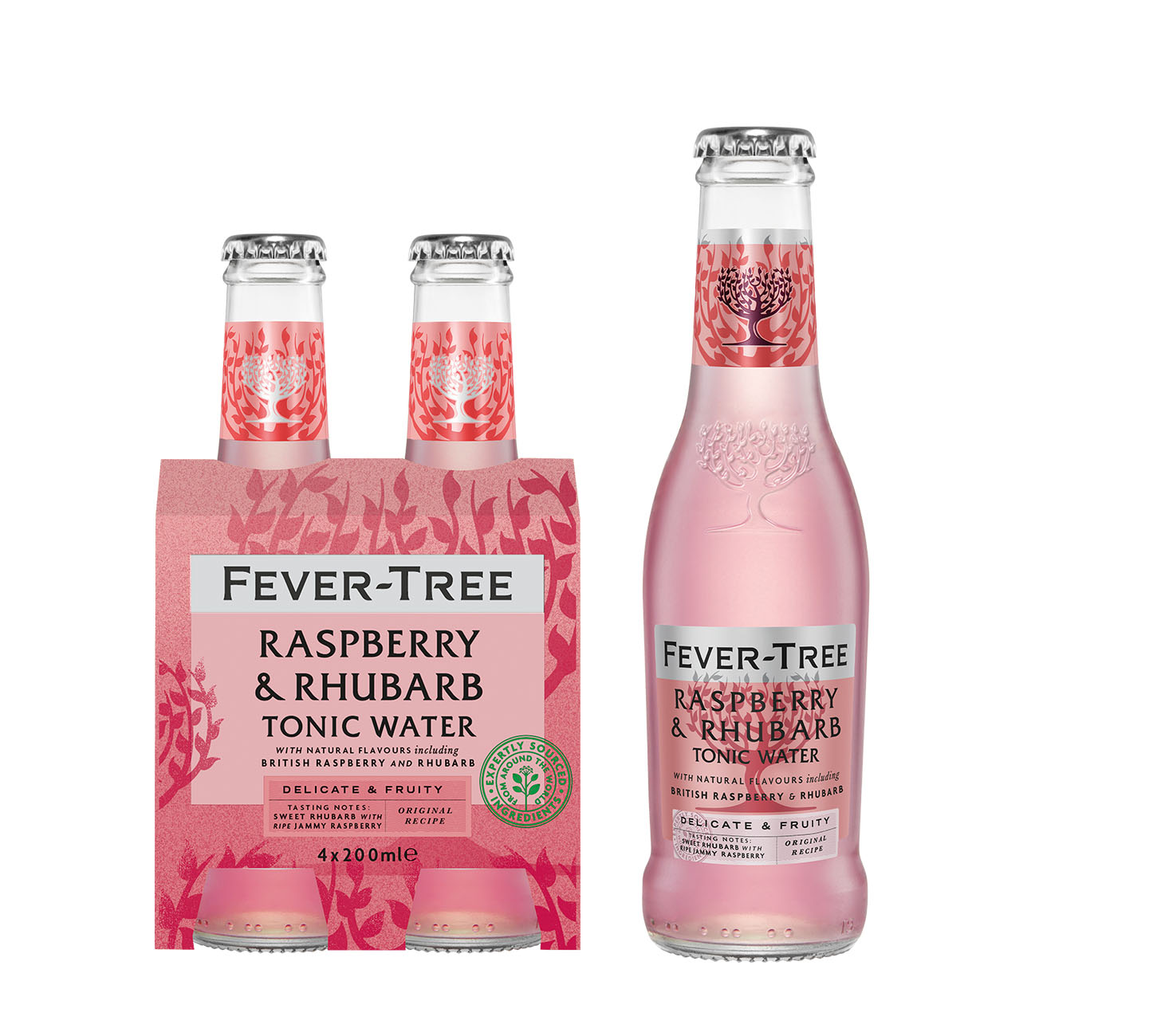 Fever Tree Raspberry & Rhubarb Tonic Water 20cl